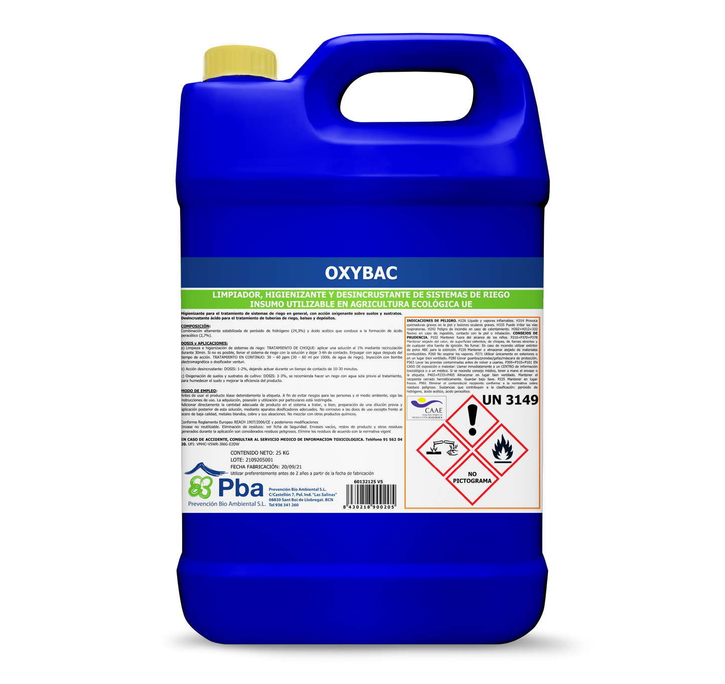 OXYBAC INSUMO AGRO 25 kg